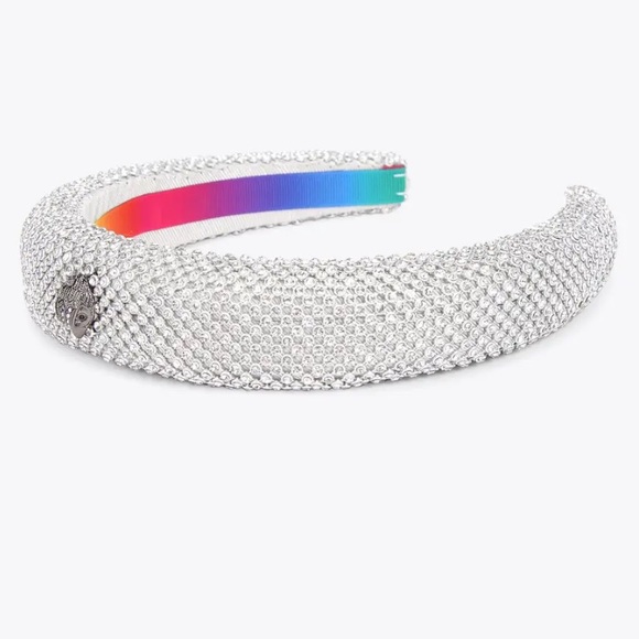 KURT GEIGER VERY SPARKLY CRYSTAL HEADBAND Silver - Picture 8 of 17